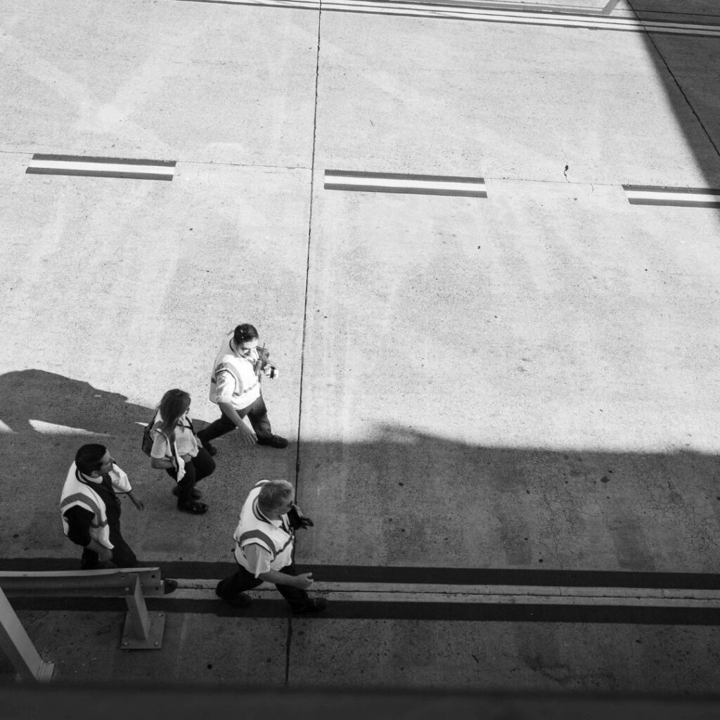 Trabajadores aeropuerto